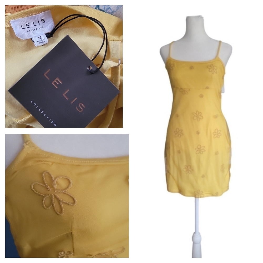 Le Lis Yellow Floral Mini Dress